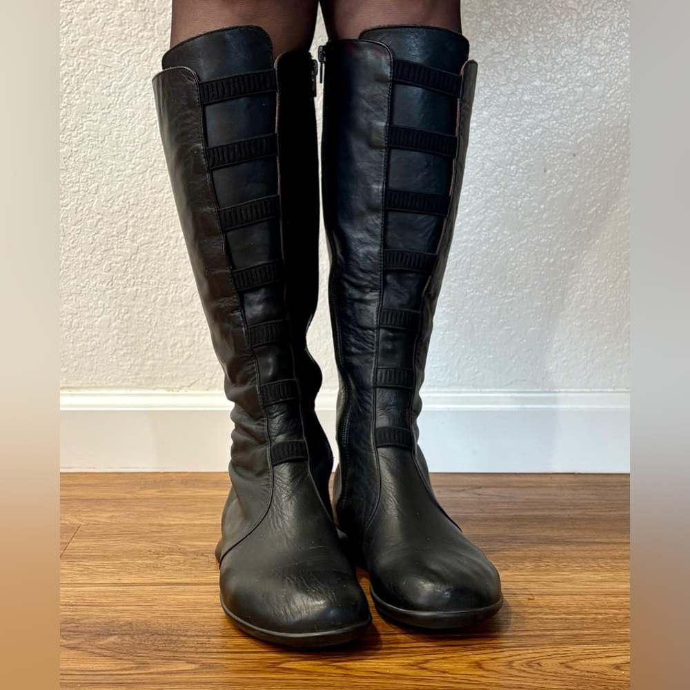 Camper Black Over the Knee Boots